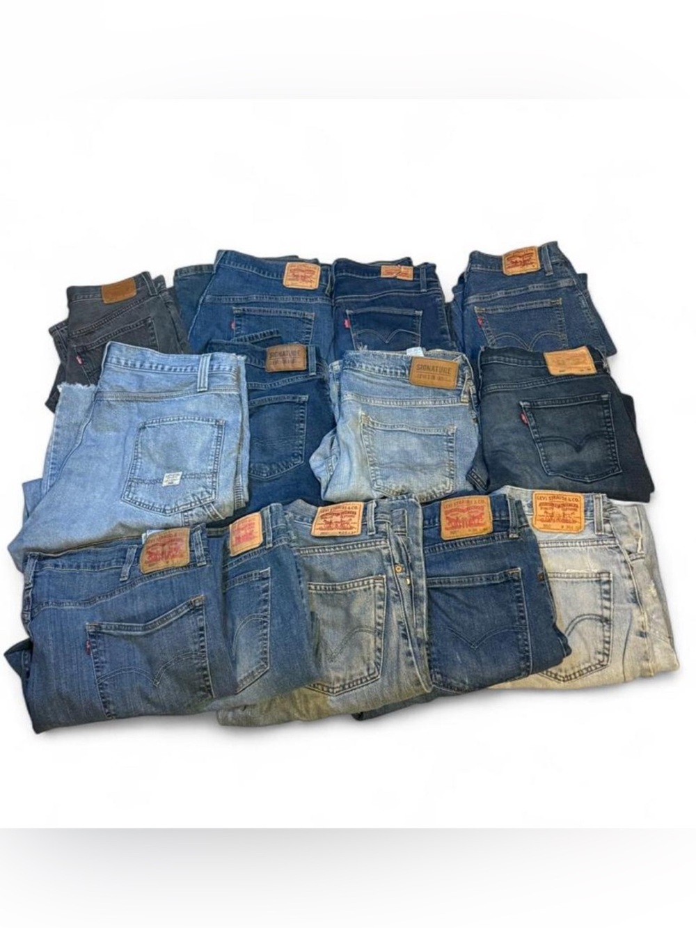 Levis Denim 13 Piece Bundle Lot 550’s, 559’s, 505’s and more